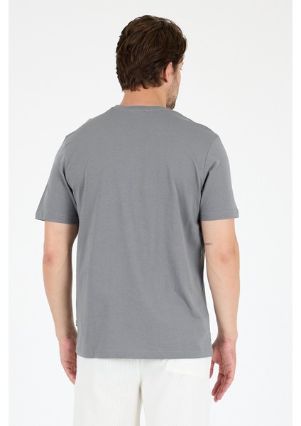 Erkek Pamuk Bisiklet Yaka Kısa Kollu Düz T-Shirt Rahat ve Şık Günlük Erkek Tişört 0169 modelleri