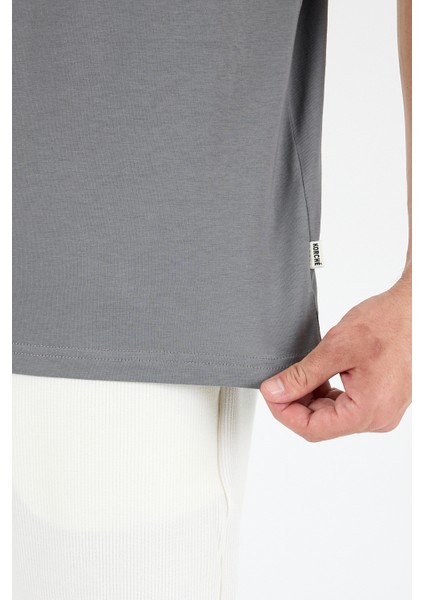 Erkek Pamuk Bisiklet Yaka Kısa Kollu Düz T-Shirt Rahat ve Şık Günlük Erkek Tişört 0169 fırsatları