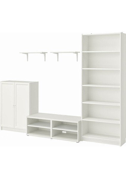 Tv Ünitesi, Beyaz, 280X40X202 cm