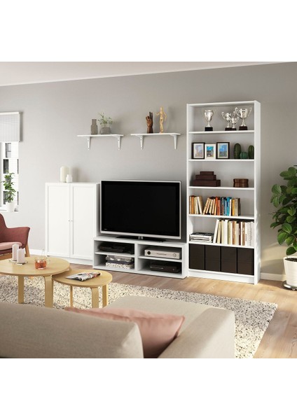 Tv Ünitesi, Beyaz, 280X40X202 cm fiyatları