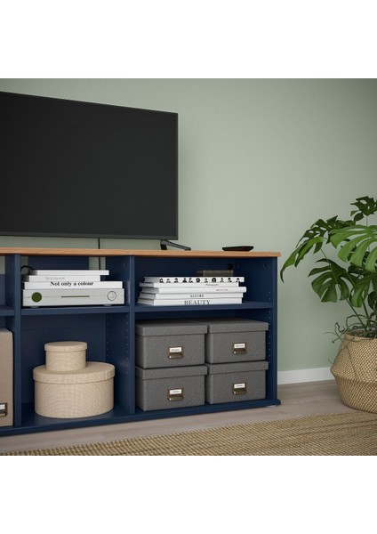 Tv Ünitesi, Mavi-Siyah, 216X38X140 cm modelleri