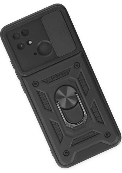 Xiaomi Redmi 10C Kılıf Pars Lens Yüzüklü Silikon - Siyah Arbkd modelleri