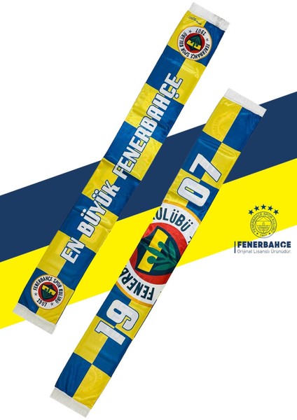 Orijinal Lisanslı En Büyük Fenerbahçe Şal Atkı Kanarya Baskılı Ahşap Kutulu fiyatları