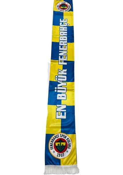 Orijinal Lisanslı En Büyük Fenerbahçe Şal Atkı Kanarya Baskılı Ahşap Kutulu