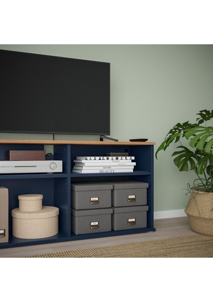 Tv Ünitesi, Mavi-Siyah, 178X38X140 cm fiyatları