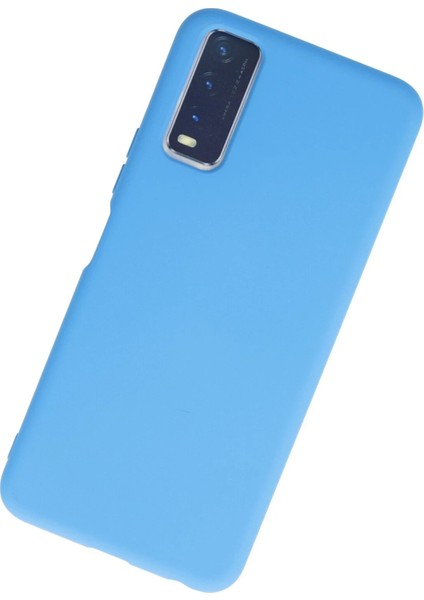 Vivo Y11S Kılıf Nano Içi Kadife Silikon - Mavi Arbkd modelleri