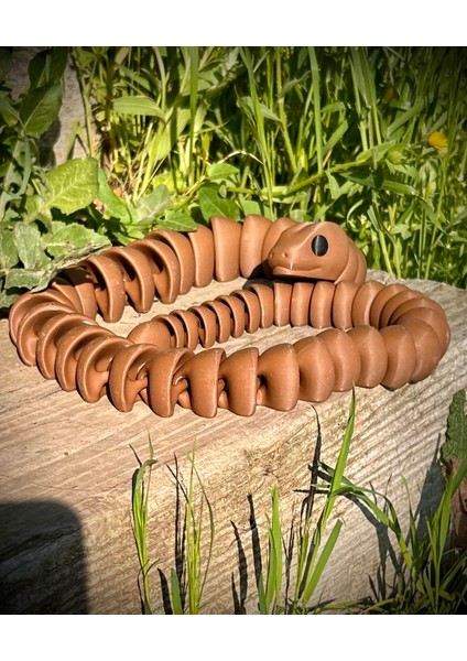 Kral Pitonu Oyuncak Figür - Egzotik Dünyanın Sessiz Hükümdarı!👑🐍 3D Hareketli Organik- Model Dev Boy