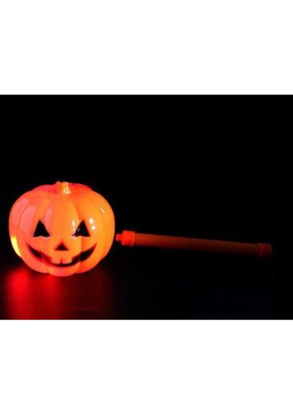 Işıklı Balkabağı Dekoru, Sopalı, 13X40 Cm, Bayram Süs indirimleri