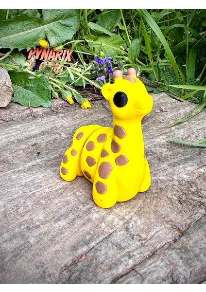 Zürafa Oyuncak - Savananın En Uzun Boylu Mucizesi!🦒🌿✨3d Hareketli Organik Model - Orta Boy