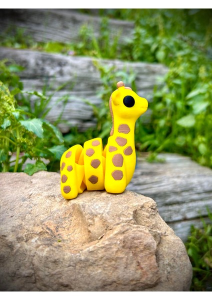 Zürafa Oyuncak - Savananın En Uzun Boylu Mucizesi!🦒🌿✨3d Hareketli Organik Model - Orta Boy modelleri