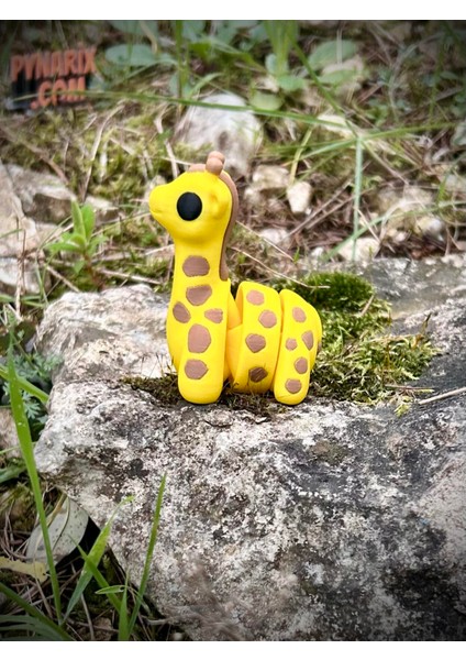 Zürafa Oyuncak - Savananın En Uzun Boylu Mucizesi!🦒🌿✨3d Hareketli Organik Model - Orta Boy