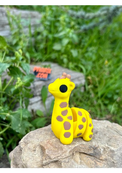 Zürafa Oyuncak - Savananın En Uzun Boylu Mucizesi!🦒🌿✨3d Hareketli Organik Model - Orta Boy