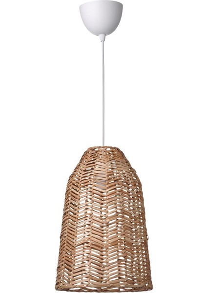 Sarkıt Lamba, Rattan-Beyaz, 29 cm