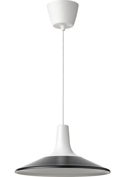 Sarkıt Lamba, Beyaz-Siyah, 38 cm