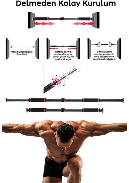 Barfiks Çubuğu 60 -100 cm Çift Süngerli fiyatları