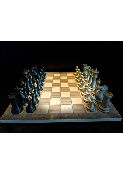 Premium Satranç Takımı Platin Tabla fiyatları