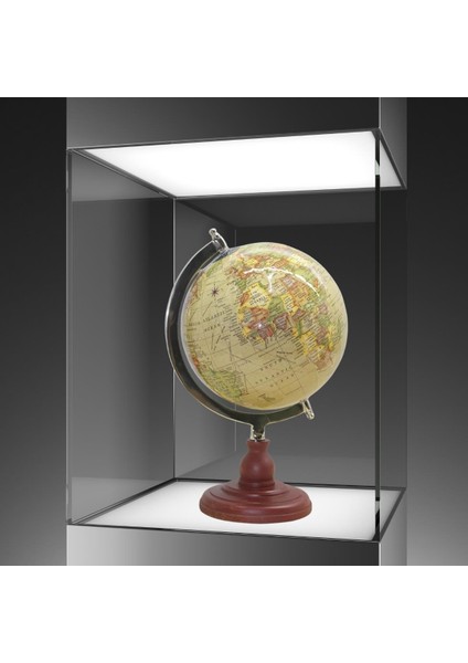 Ayaklı Dünya Küre Ev Ofis Masa Dekoru Döner Dünya Küre Sarı Modern Harita 23X35CM fiyatları