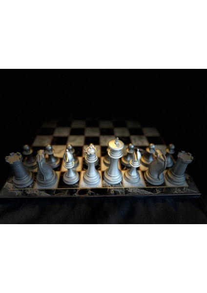 Premium Satranç Takımı Gri Tabla indirimleri