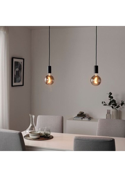 Ampullü Sarkıt Lamba, Siyah-Gri, 125 mm fiyatları