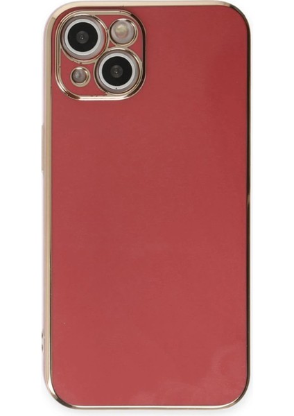 Iphone 15 Kılıf Volet Silikon - Kırmızı Arbkd