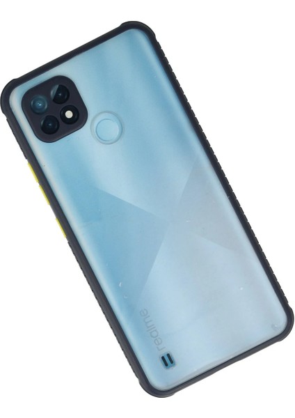 Realme C21 Kılıf Miami Şeffaf Silikon - Lacivert Arbkd fiyatları