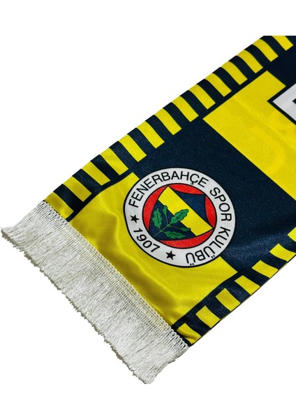 Orijinal Lisanslı Sen Çok Yaşa Fenerbahçe Şal Atkı Kanarya Baskılı Ahşap Kutulu
