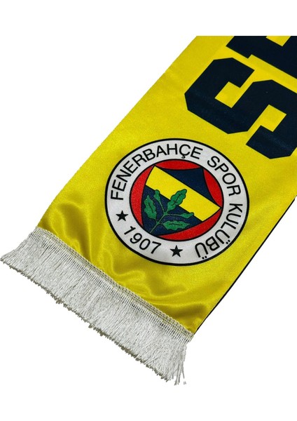 Orijinal Lisanslı Sen Çok Yaşa Fenerbahçe Şal Atkı Kanarya Baskılı Ahşap Kutulu