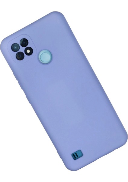 Realme C21 Kılıf Nano Içi Kadife Silikon - Lila Arbkd modelleri