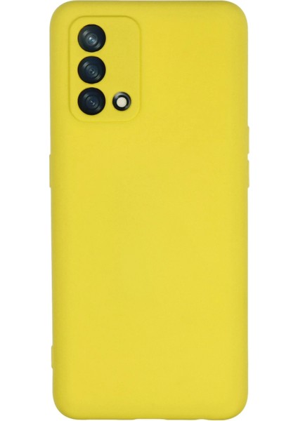 A74 4g Kılıf Nano Içi Kadife Silikon - Sarı Arbkd