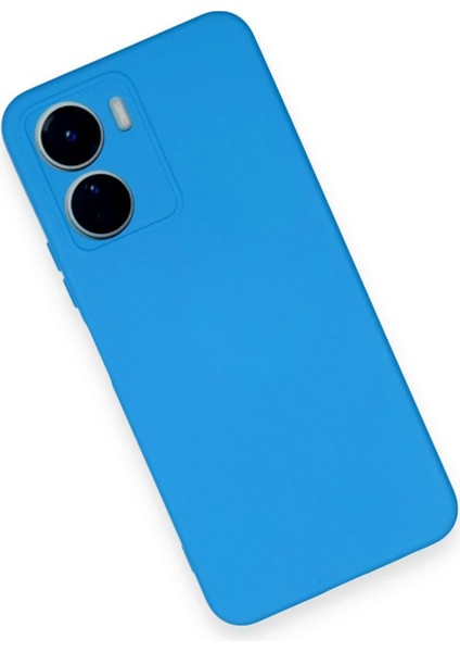 Vivo Y16 Kılıf Nano Içi Kadife Silikon - Mavi Arbkd modelleri