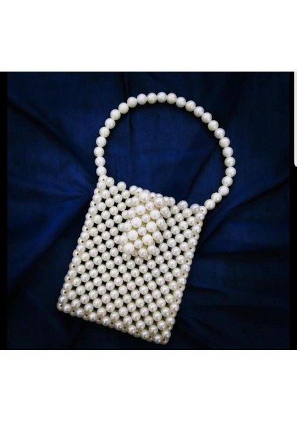 El Örmesi - İnci Mini Çanta- Günlük ,Özel Gün (Nikah,Düğün)