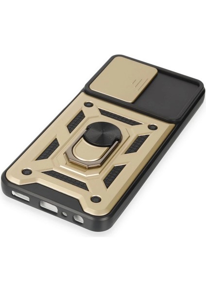 Samsung Galaxy M14 5g Kılıf Pars Lens Yüzüklü Silikon - Gold Arbkd indirimleri