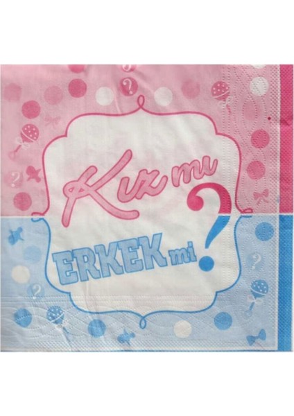 Baskılı 33X33 cm Kağıt Peçete, 20 Adet, Renkli ve Şık Tasarım