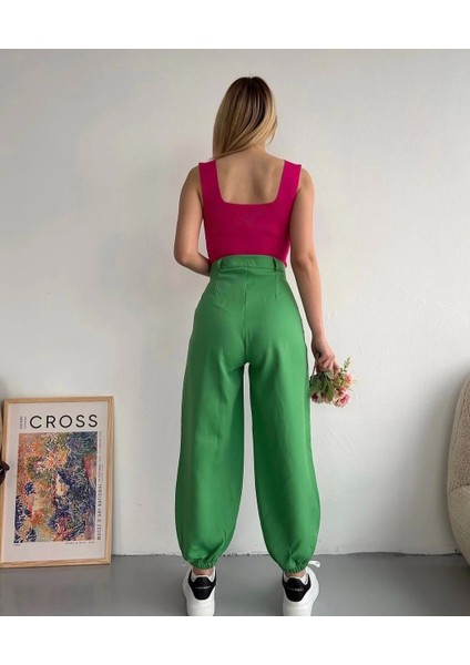 Şalvar Pantolon Yeşil S23202 fırsatları