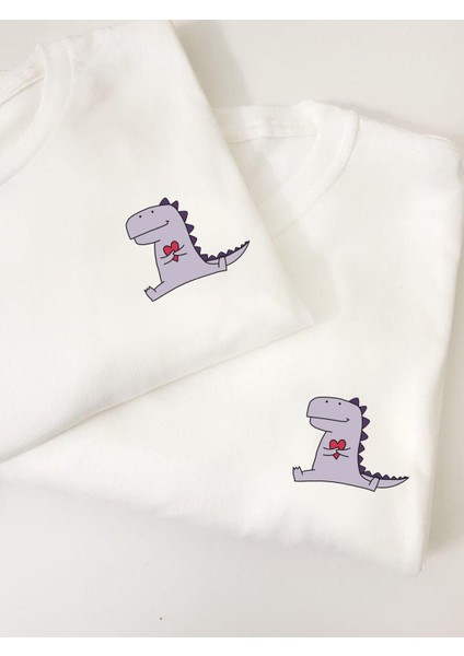 Dinoluv 2 Sevgili Kombin Tişörtü | Sevgili Tişört Kombini – Unisex Oversize (2 Adet)