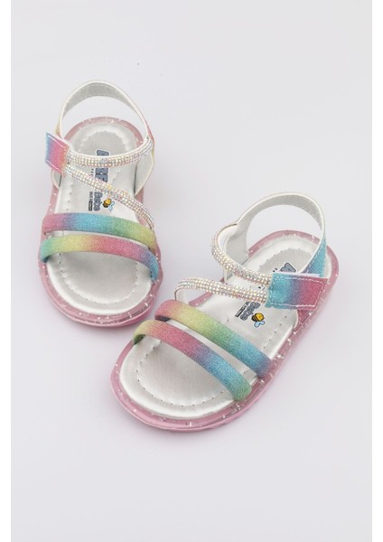 Kız Çocuk Sandalet Çocuk Sandalet Kız Çocuk Ortopedik Sandalet Hafif Sandalet Cırt Cırtlı Sandalet