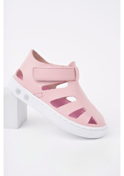 Elevva Kız Bebek Ilk Adım Ayakkabısı Işıklı Sandalet Pembe Renk Ortopedik Nefes Alabilir 19-24 fiyatları