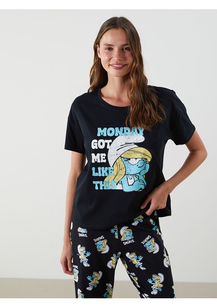 Yeni Sezon Sirinler Baskili Kadin Pijama Takim - S5M916Z8