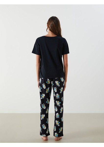Yeni Sezon Sirinler Baskili Kadin Pijama Takim - S5M916Z8 fırsatları