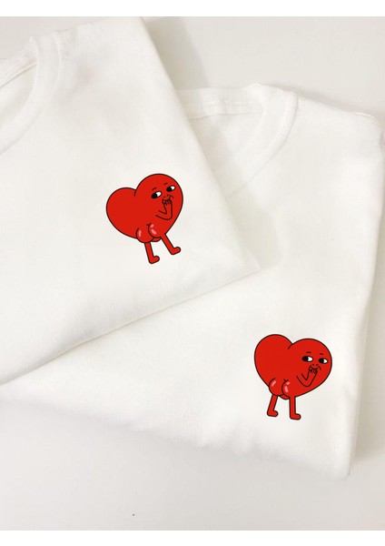 Hearthbud Sevgili Kombin Tişörtü | Sevgili Tişört Kombini – Unisex Oversize (2 Adet) fiyatları