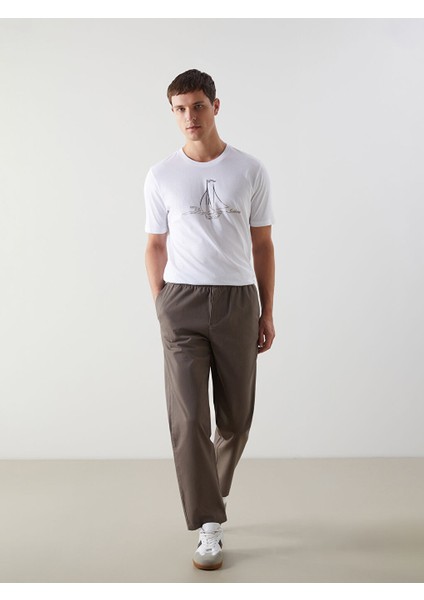 Yeni Sezon Standart Kalip Gabardin Erkek Chino Pantolon - S5LQ06Z8