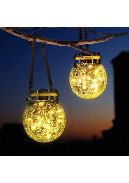 2li Solar Güneş Enerjili Sarkıt Cam LED Işık Küre Bahçe Aydınlatma Dekorasyon Balkon Lamba modelleri