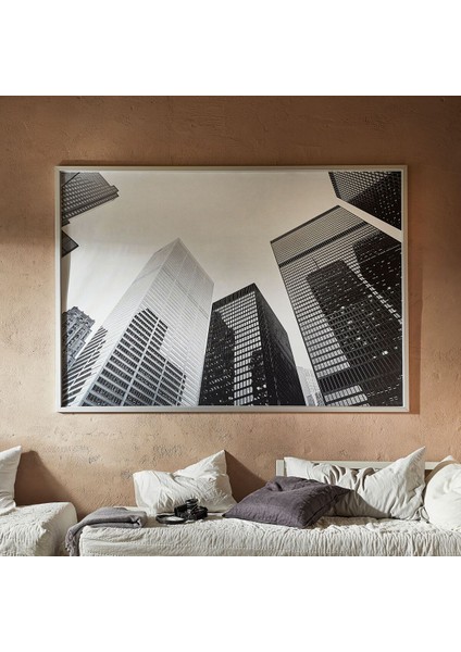 Çerçeveli Resim, Çok Renkli, 200X140 Cm, Siyah Beyaz Gökdelenler, Alüminyum fiyatları