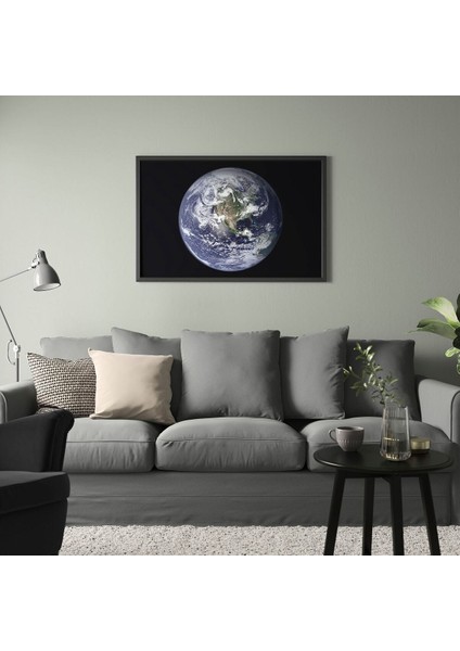 Çerçeveli Resim, Çok Renkli, 118X78 Cm, Dünya Gezegeni, Siyah modelleri