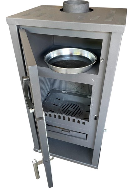 Hoşseven Troy Döküm Hazneli Fırınlı Şömine Geniş Camlı fırsatları