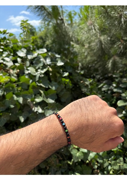 Varisit, Hematit Bileklik - Iden Black Mix Bileklik - Tasarım Bileklik 4mm Ayarlanabilir fiyatları