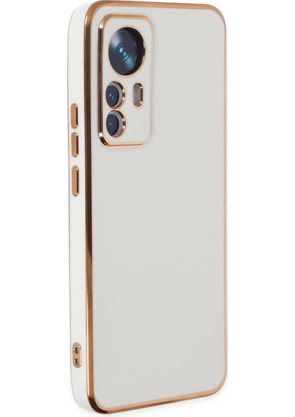 Xiaomi Mi 12T Pro Kılıf Volet Silikon - Beyaz Arbkd