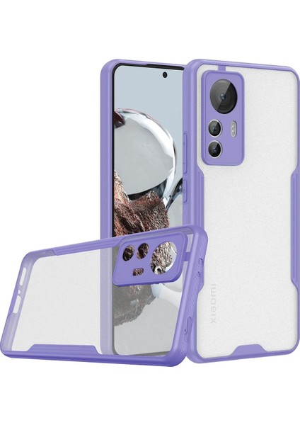 Xiaomi Mi 12T Kılıf Platin Silikon - Lila Arbkd