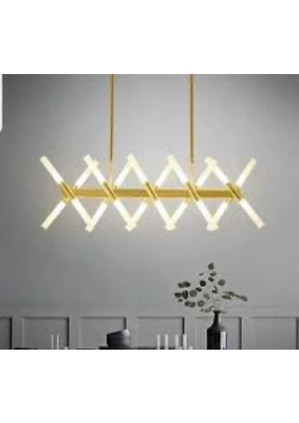 Golden Modern LED Avize