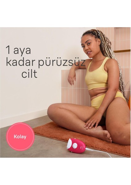 Silk-Épil 3 3-000 Epilatör 20 Cımbızlı 2 Hızlı Yıkanabilir Başlık Kuru Kullanım Kablolu
